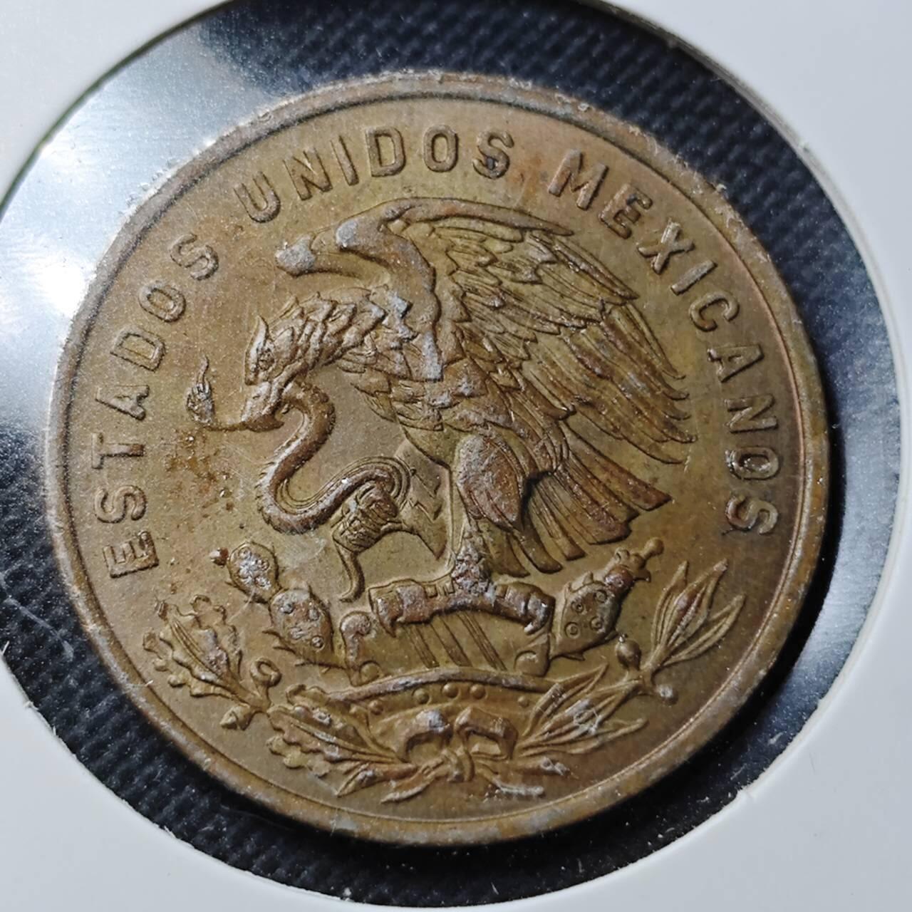 KK钱币收藏小铺  第364场  2月预留时间 周末发货  1971墨西哥20分铜币