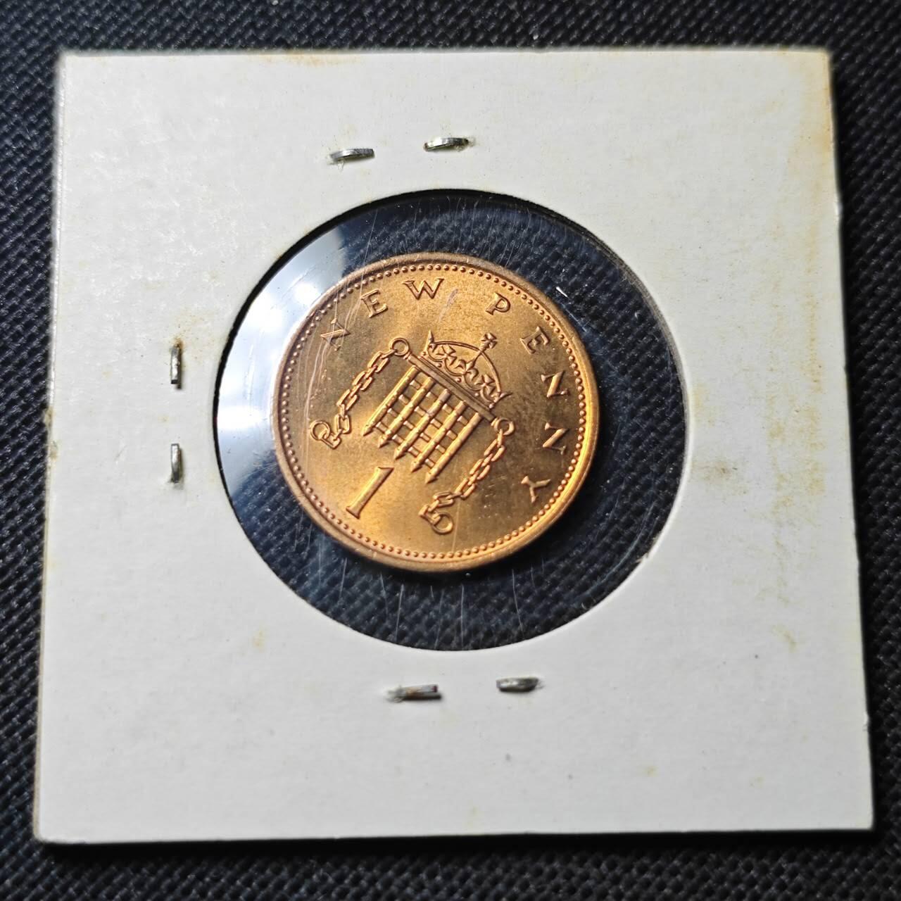 KK钱币收藏小铺  第364场  2月预留时间 周末发货  1976英国1便士铜币 拆卷品