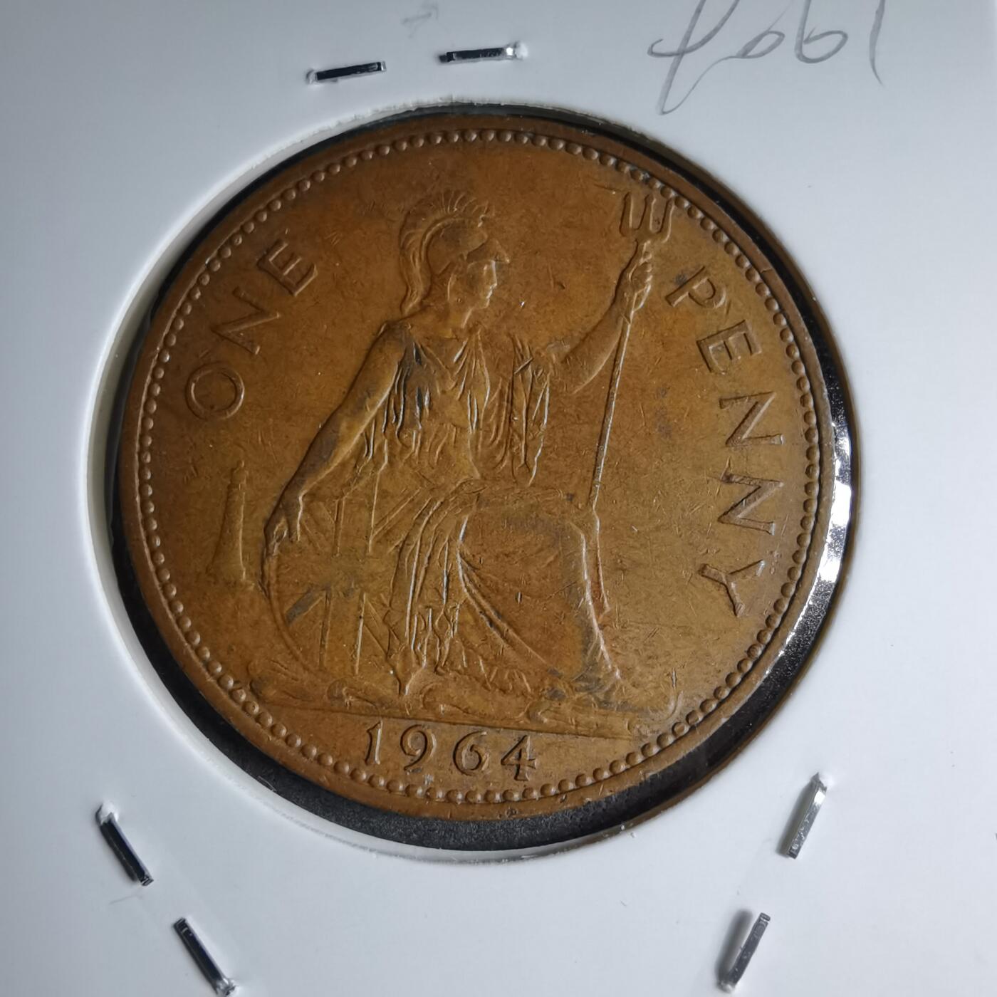 沼泽如烟--第890场 英国1964年1便士