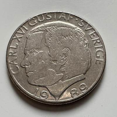 🌹外币初藏🌹🐯2025年第123场  每周二四六晚8️⃣点 接代拍 - 瑞典1989年一克朗