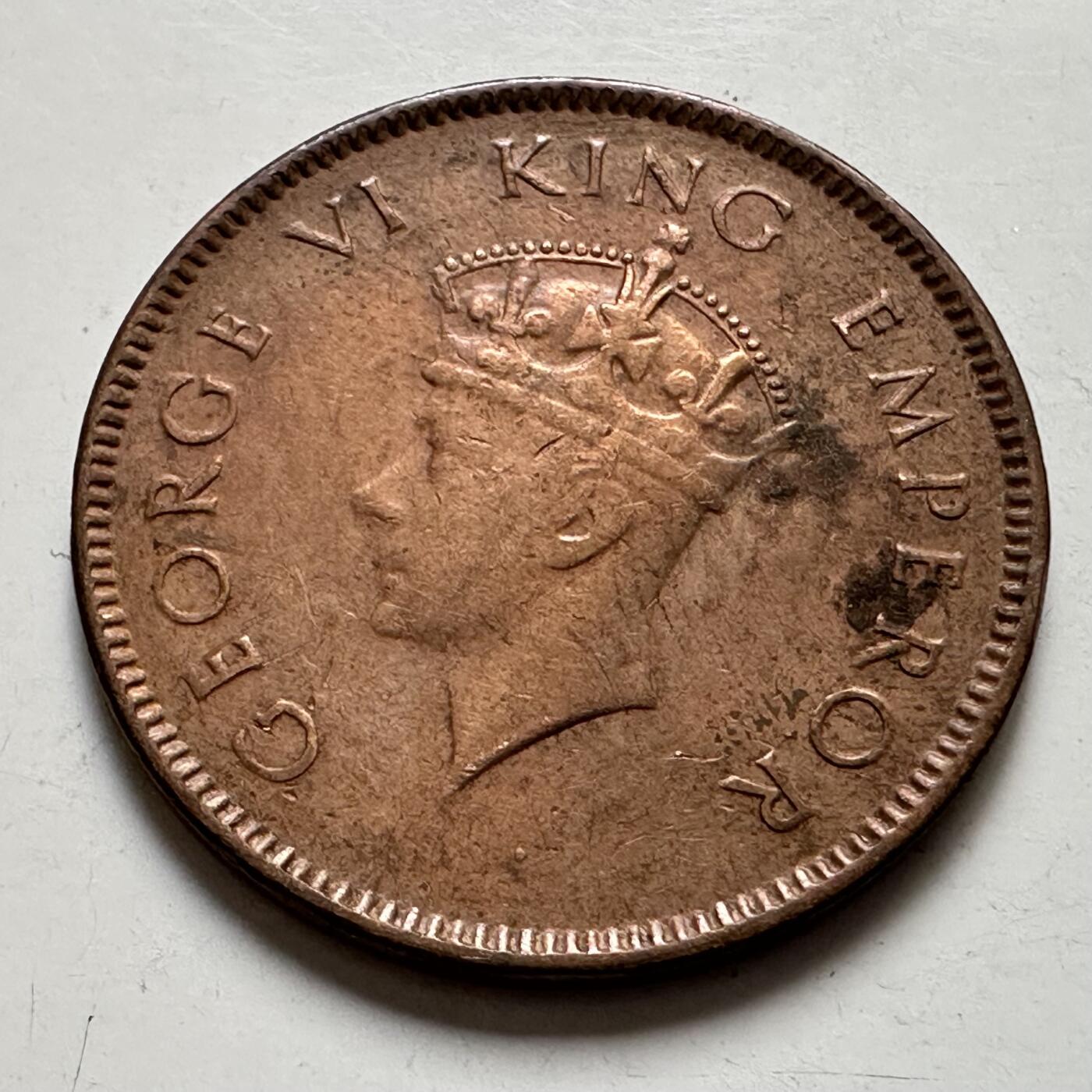 🌹外币初藏🌹🐯2025年第123场  每周二四六晚8️⃣点 接代拍 印度1939年1/4安娜