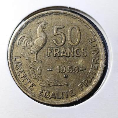 KK钱币收藏小铺  第364场  2月预留时间 周末发货 -  法国50法郎