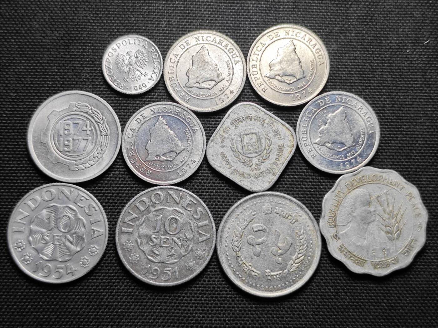 KK钱币收藏小铺  第364场  2月预留时间 周末发货  铝币一组11枚