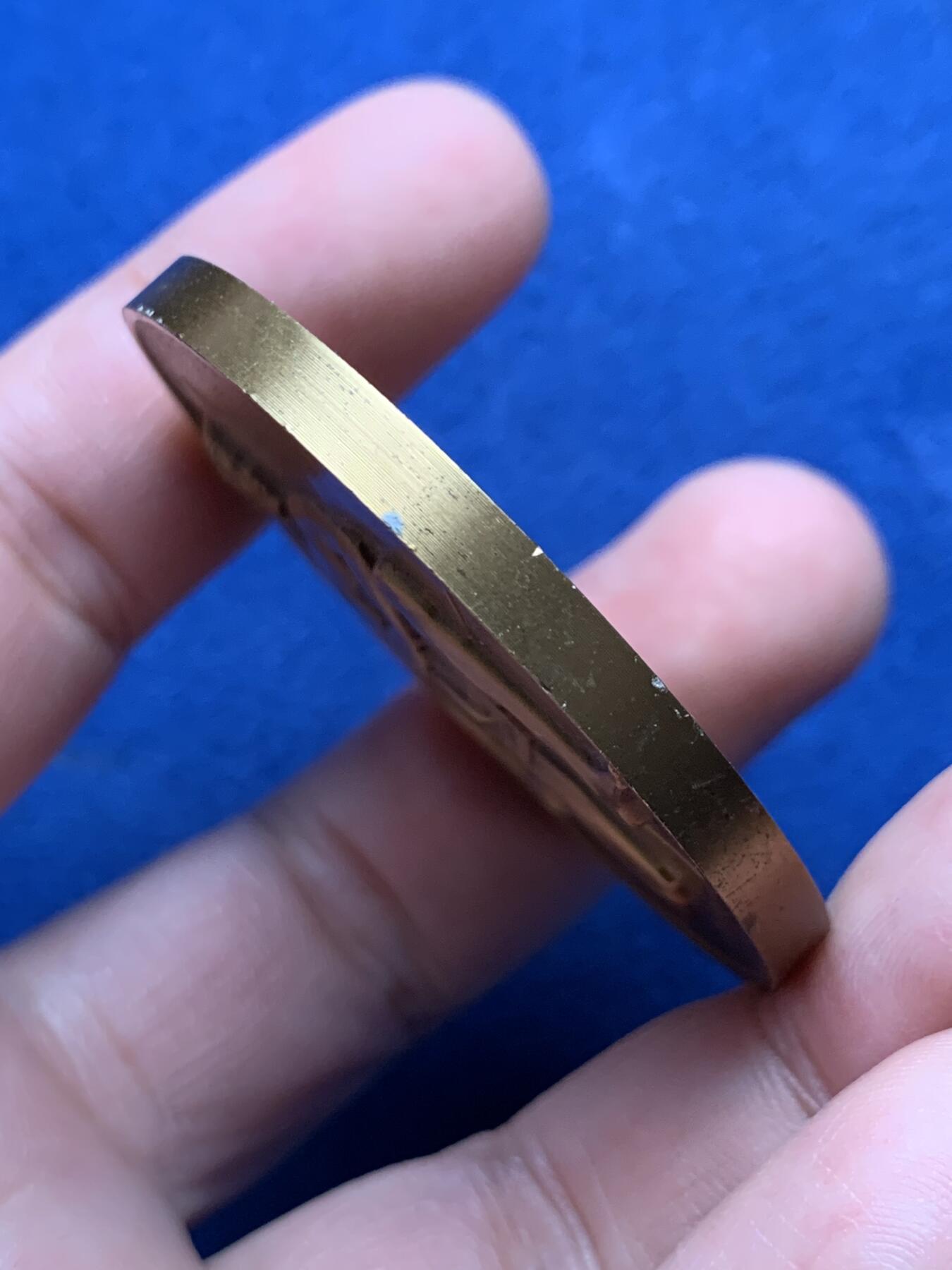 《竞宝斋》第435场 周日，周一2场连拍 （全场包邮） 瑞士 1949年 射击节 铜章 高浮雕 细节保存的很好 目录编号R-858a 50mm 55.6克