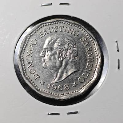 KK钱币收藏小铺  第364场  2月预留时间 周末发货 -  1968阿根廷25比索