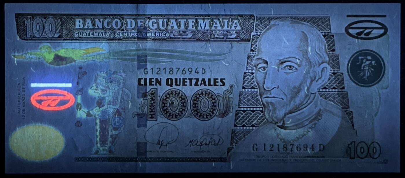 小福收藏拍卖第197期 裸钞场 本期有多张豹子号靓号 百慕大03年50元纪念钞百位号 马来亚和英属婆罗洲开国第一张纸币大冠女王 马来亚 41年1元英王乔六 法属太平洋10000法郎 捷克1000克朗纪念钞千位号  卢森堡 1000法郎  萨尔瓦多样钞 匈牙利 法罗群岛 危地马拉等多国精美纸币 危地马拉 2008年 100格查尔 早期年份 P-119 非常见的P-126 unc