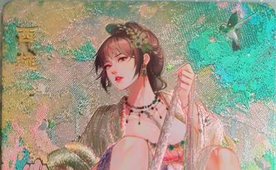 C先生卡牌 第15期 元集纪·刷子签·罐儿签·毒瘤签(持续收拍品中...) - 【粗闪】砖家卡牌《艳绝天下》西施