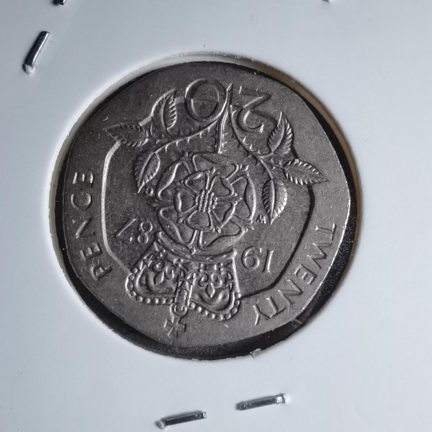 沼泽如烟--第890场 英国1987年20便士