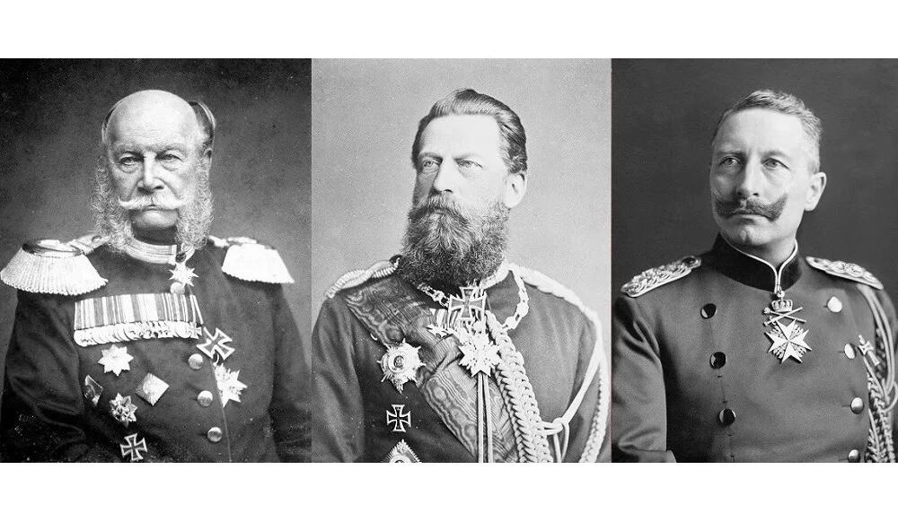 闻德 MS64 德国1888年三皇之年长翅鹰高浮雕精制铝章