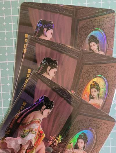 C先生卡牌 第15期 元集纪·刷子签·罐儿签·毒瘤签(持续收拍品中...) - 【彩闪】卡颜月色《风雅颂》上官婉儿 三渐变(第三张艺术)