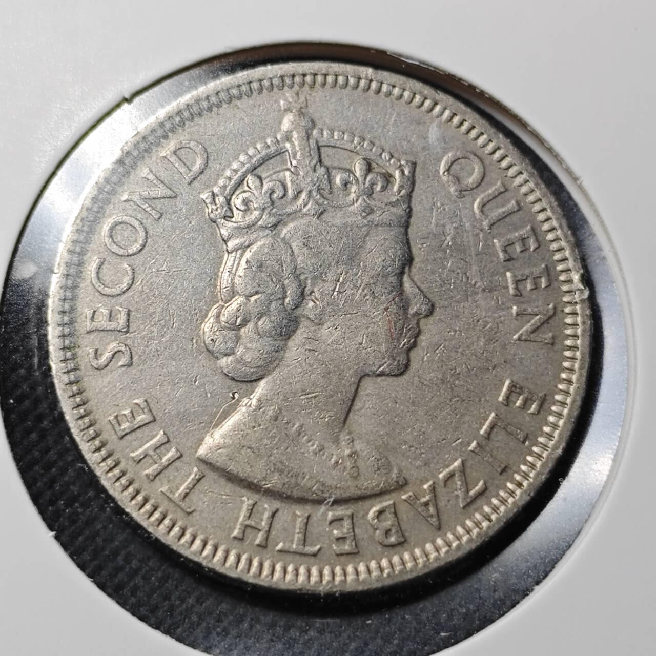 KK钱币收藏小铺  第364场  2月预留时间 周末发货  1971毛里求斯1卢比