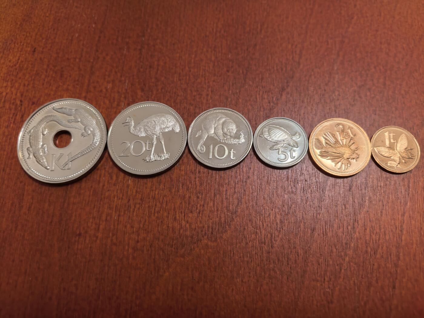 长老汇蛇年精选第七十场拍卖 1975巴布亚新几内亚6枚精制币