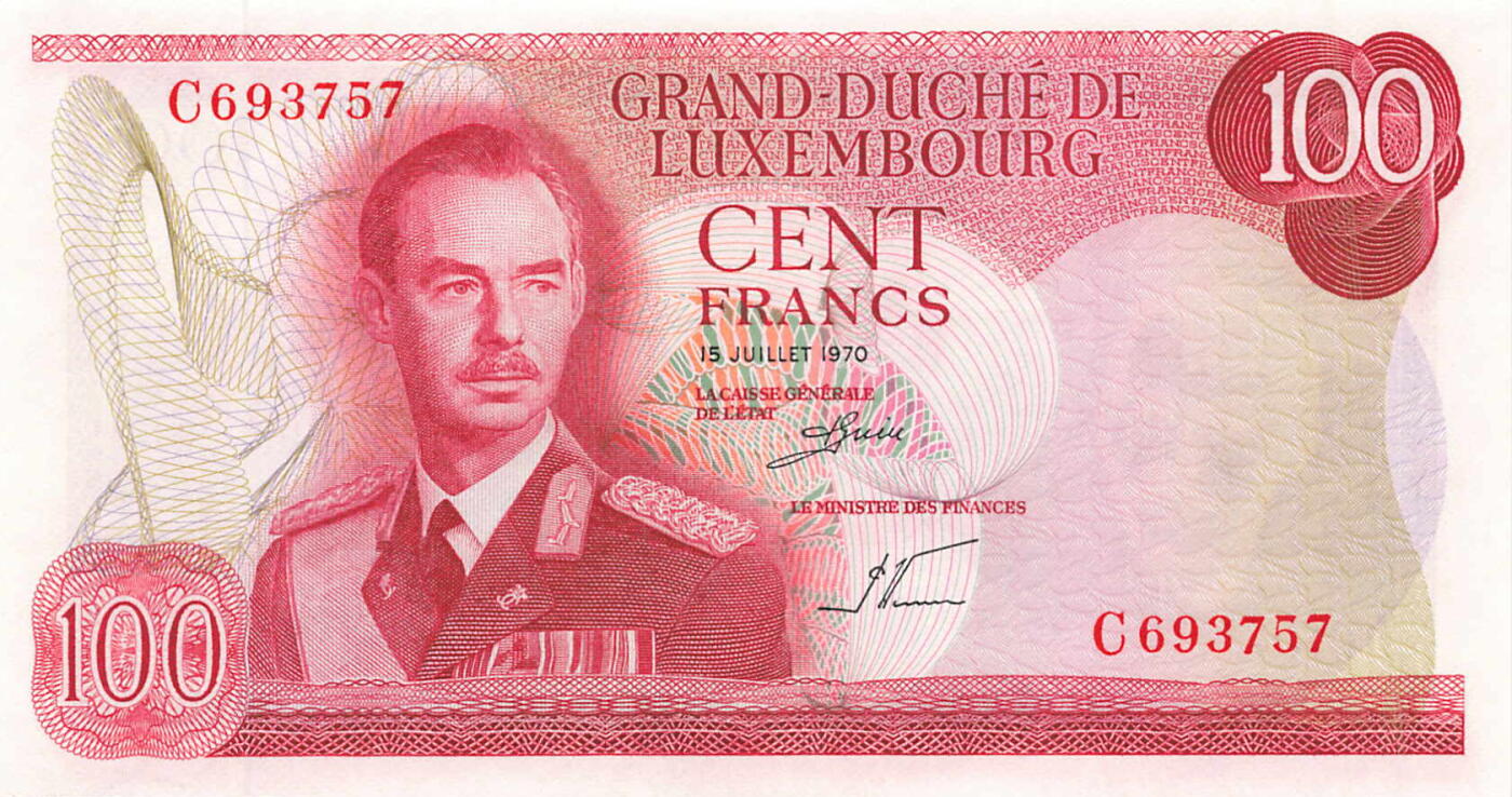 小福收藏拍卖第197期 裸钞场 本期有多张豹子号靓号 百慕大03年50元纪念钞百位号 马来亚和英属婆罗洲开国第一张纸币大冠女王 马来亚 41年1元英王乔六 法属太平洋10000法郎 捷克1000克朗纪念钞千位号  卢森堡 1000法郎  萨尔瓦多样钞 匈牙利 法罗群岛 危地马拉等多国精美纸币 卢森堡 1970年 100法郎 该版最高值 unc