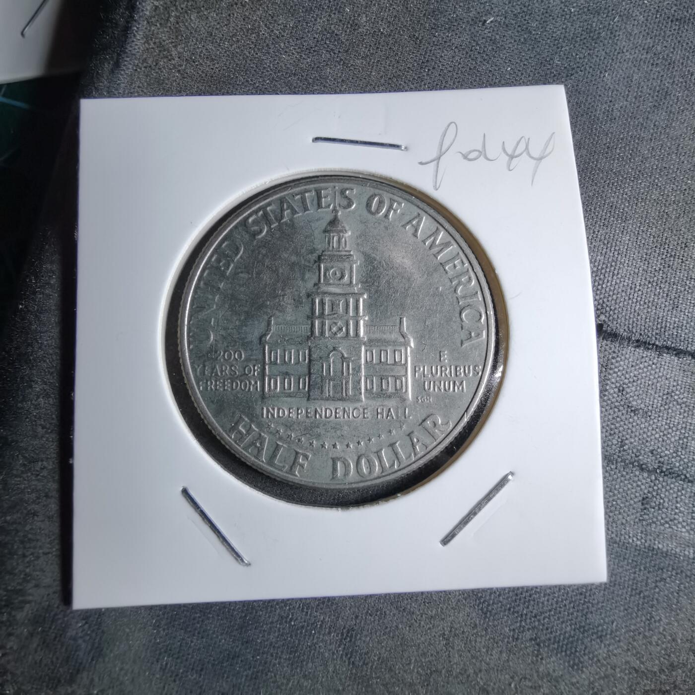 沼泽如烟--第890场 美国1976年半美元纪念币