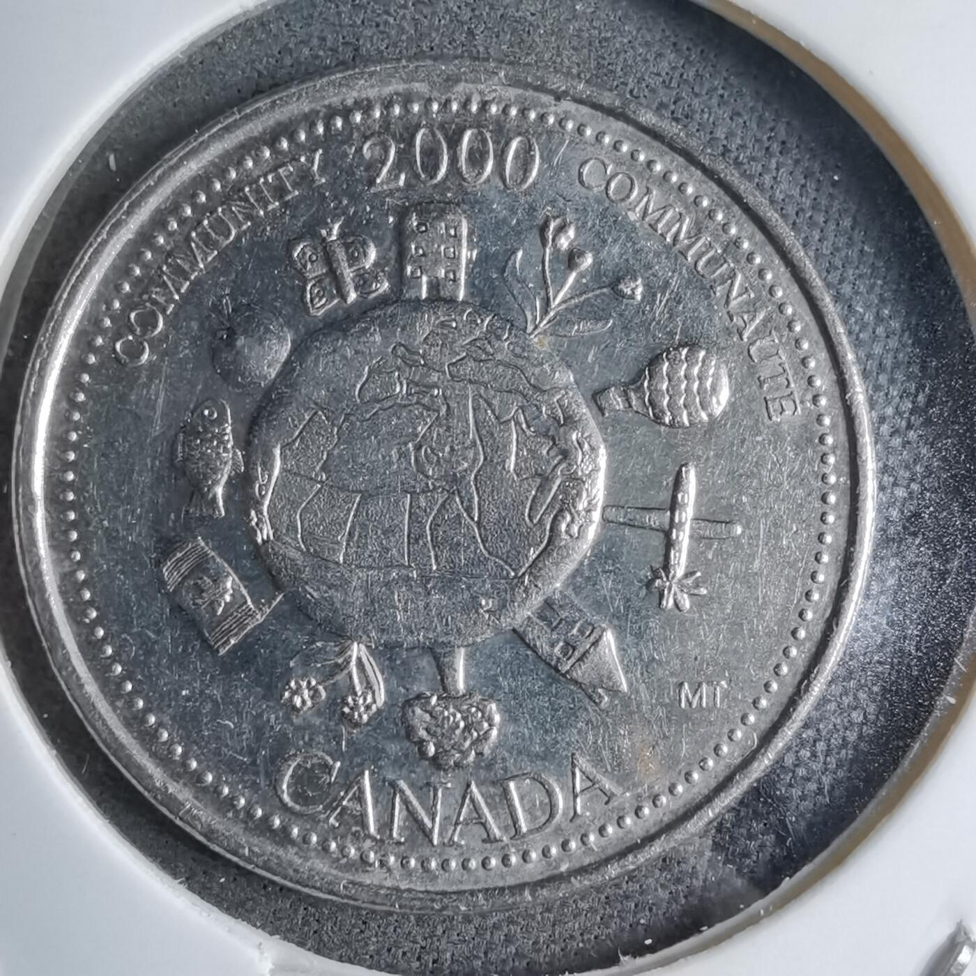 沼泽如烟--第890场 加拿大2000年25分纪念币