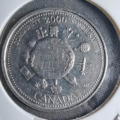 沼泽如烟--第890场 - 加拿大2000年25分纪念币