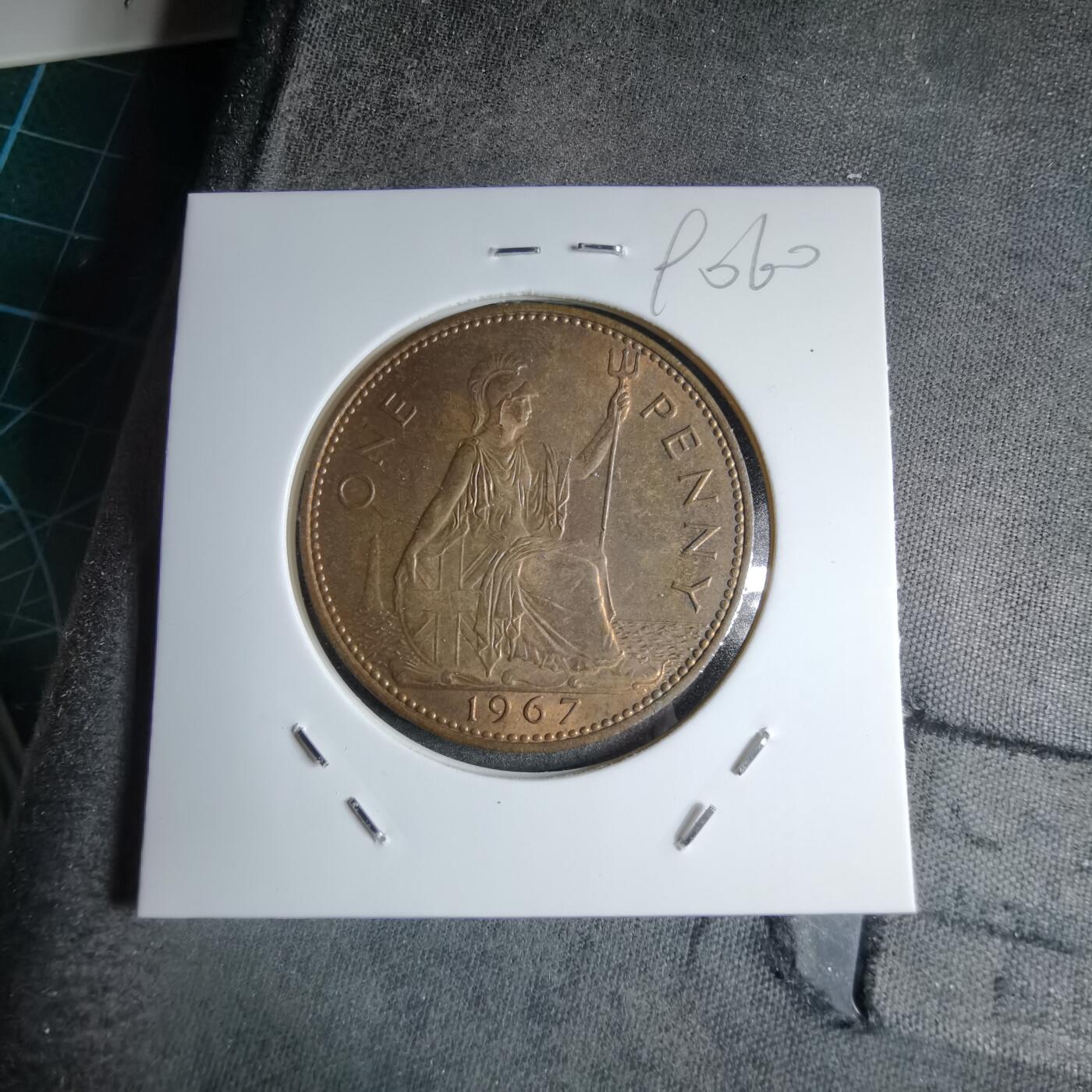 沼泽如烟--第890场 英国1967年1便士