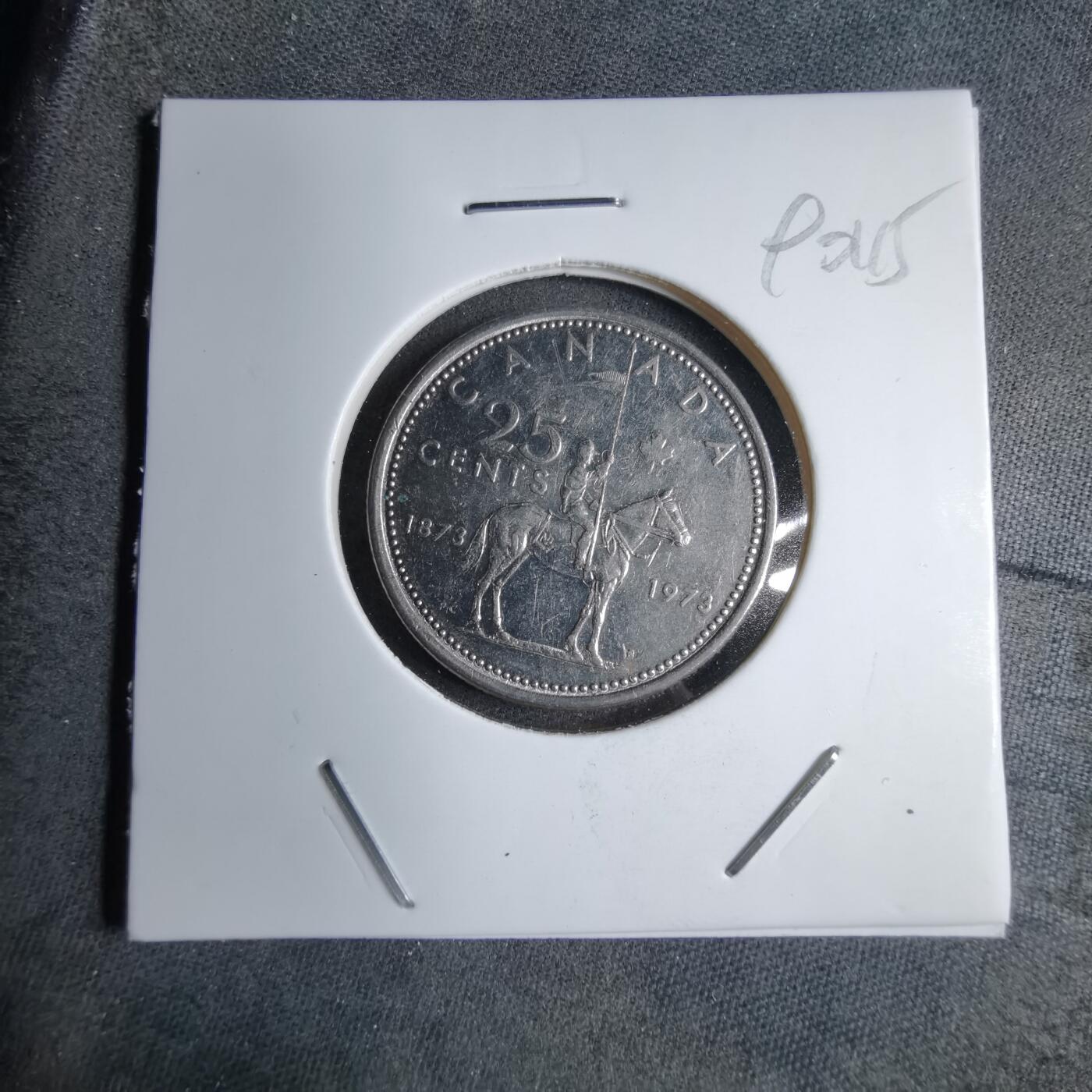 沼泽如烟--第890场 加拿大1973年25分纪念币