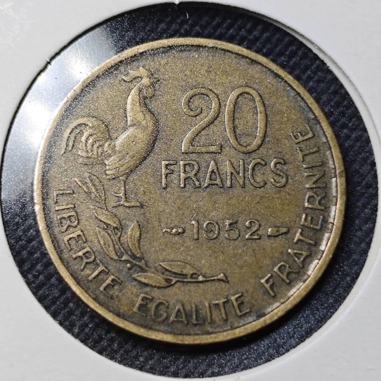 KK钱币收藏小铺  第364场  2月预留时间 周末发货  法国20法郎