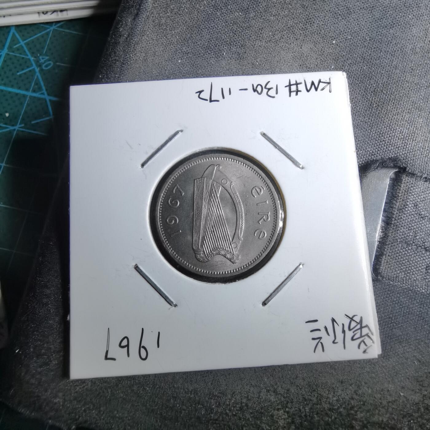 沼泽如烟--第891场 爱尔兰1967年6便士