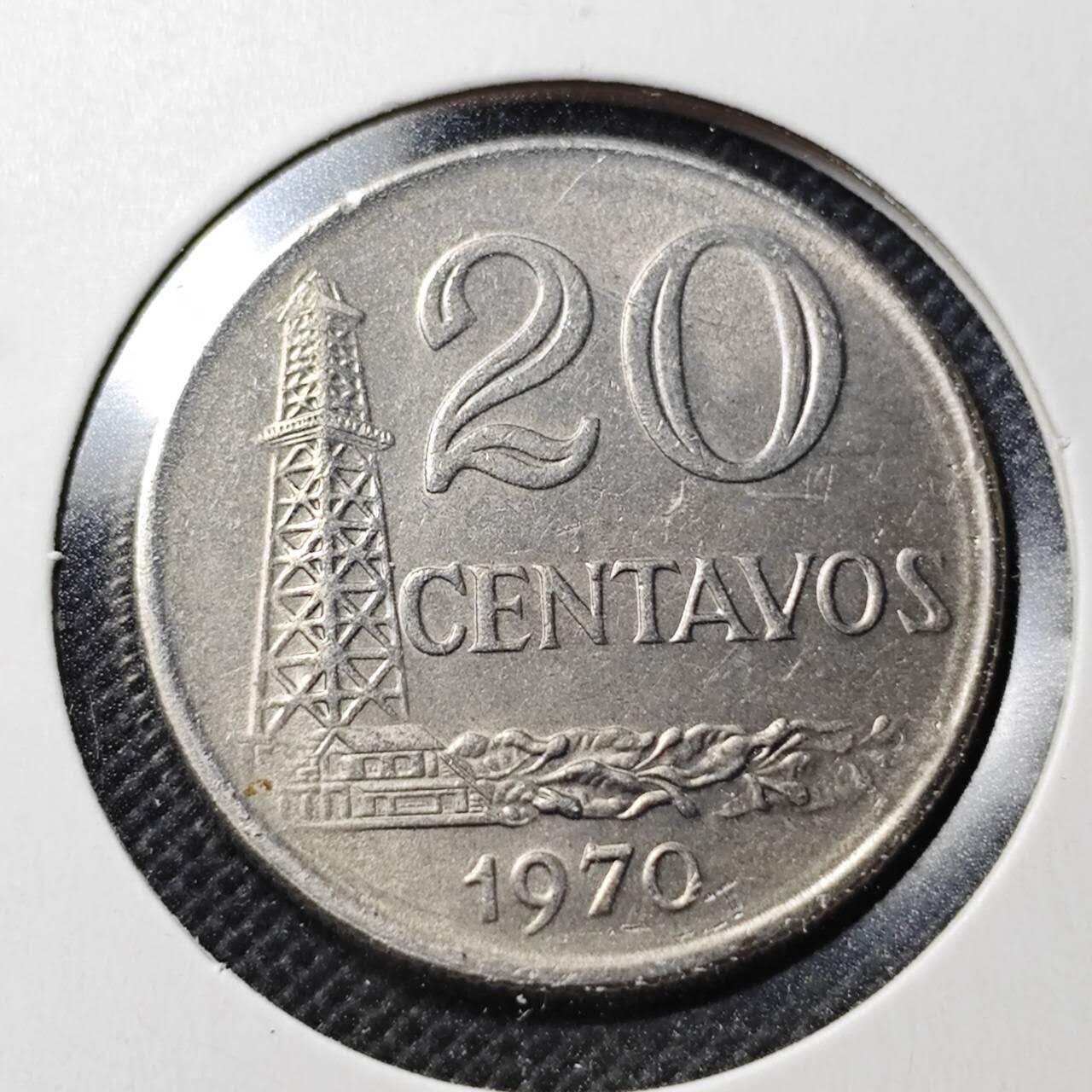 KK钱币收藏小铺  第364场  2月预留时间 周末发货  1970巴西20分