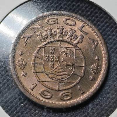 KK钱币收藏小铺  第364场  2月预留时间 周末发货 -  1961葡属安哥拉50分铜币 好品