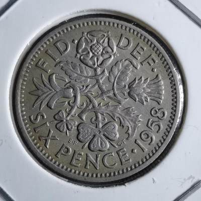 沼泽如烟--第891场 - 英国1958年6便士