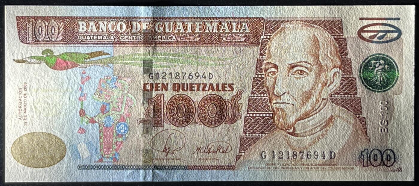 小福收藏拍卖第197期 裸钞场 本期有多张豹子号靓号 百慕大03年50元纪念钞百位号 马来亚和英属婆罗洲开国第一张纸币大冠女王 马来亚 41年1元英王乔六 法属太平洋10000法郎 捷克1000克朗纪念钞千位号  卢森堡 1000法郎  萨尔瓦多样钞 匈牙利 法罗群岛 危地马拉等多国精美纸币 危地马拉 2008年 100格查尔 早期年份 P-119 非常见的P-126 unc