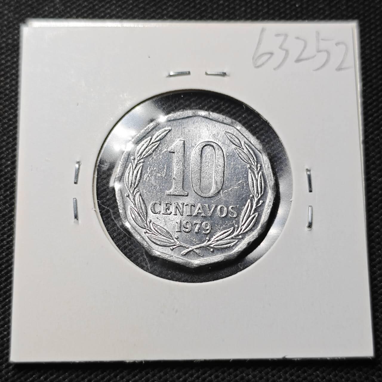 KK钱币收藏小铺  第363场  2月预留时间 周末发货  1979智利10分