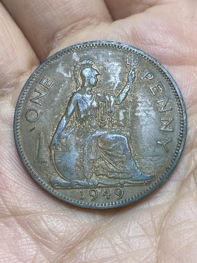 2025年第一百二十二场(总第一百四十八场）外国好品散币(免佣金) - 英国🇬🇧1949年1便士(乔治六世第二版)