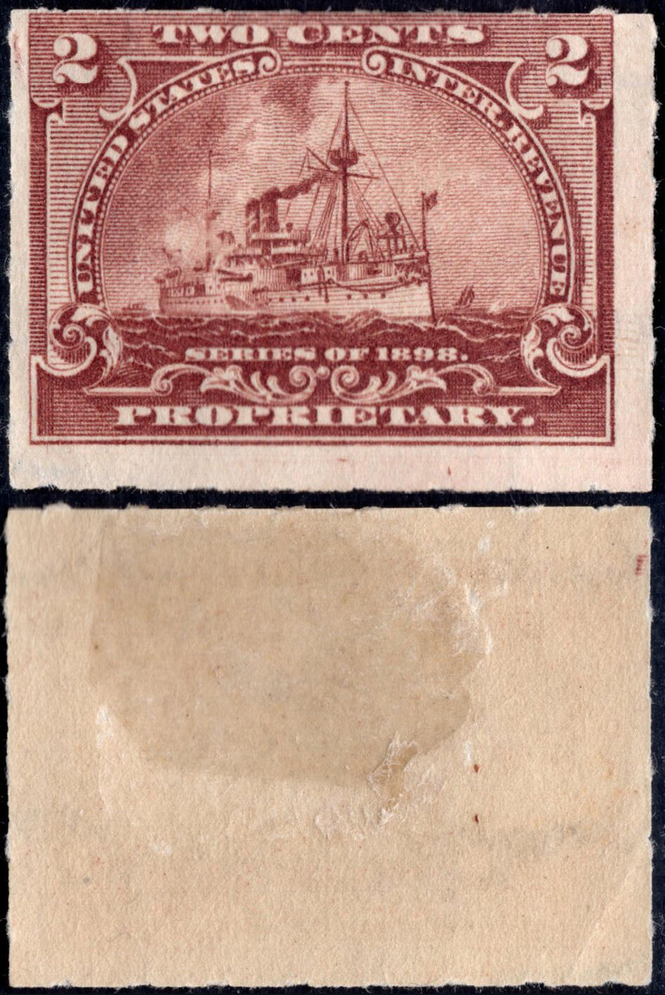 洪涛臻品批发群 精选邮票限时拍卖第1158期  美国1898年战列舰税票 新票带原胶【图2售价25-39】