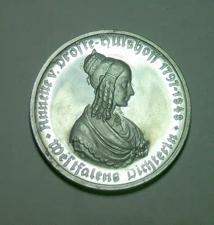 德国1923年威斯特法伦 100马克女人头马币 精制原光