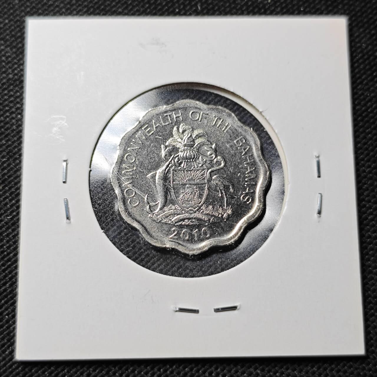 KK钱币收藏小铺  第364场  2月预留时间 周末发货  巴哈马10分 好品