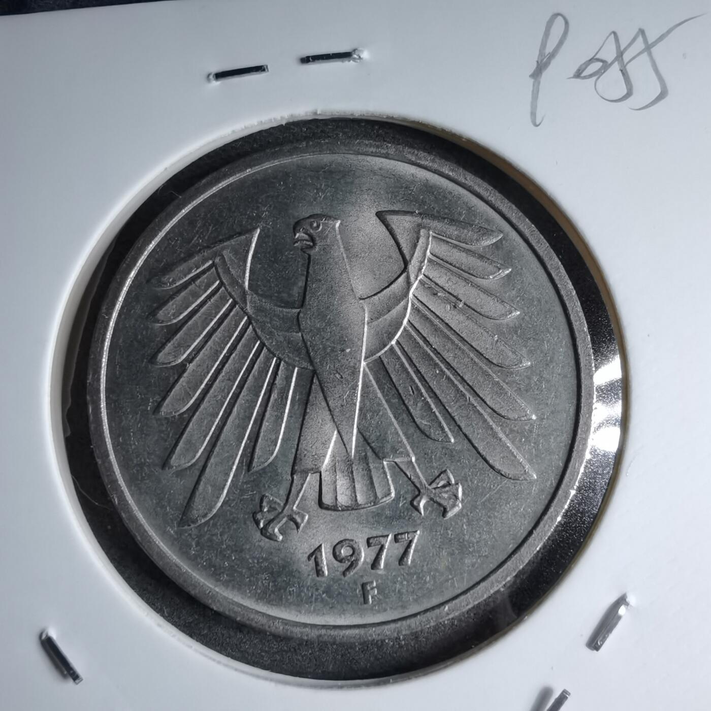 沼泽如烟--第890场 德国1977年5马克