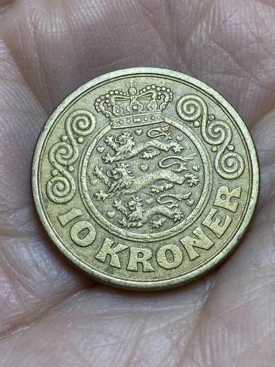 2025年第一百二十二场(总第一百四十八场）外国好品散币(免佣金) - 丹麦🇩🇰1989单年份10克朗(玛格丽特二世，NR; JP; A版)