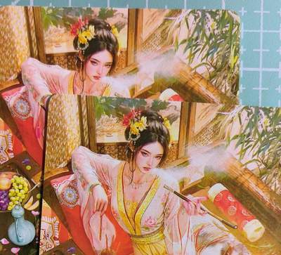 C先生卡牌 第15期 元集纪·刷子签·罐儿签·毒瘤签(持续收拍品中...) - 【普卡】燎原×刷子《人间传》聘娘 双服饰 