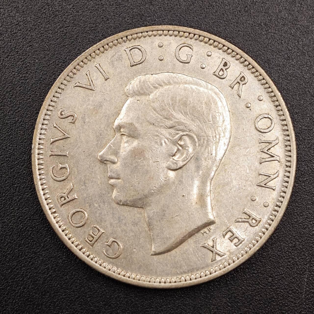 【淘币小摊】实时拍第七百八十七拍   银币套币场   满百包邮可预留二周 每周一统一发货   英国1944年乔治六世半克朗银币