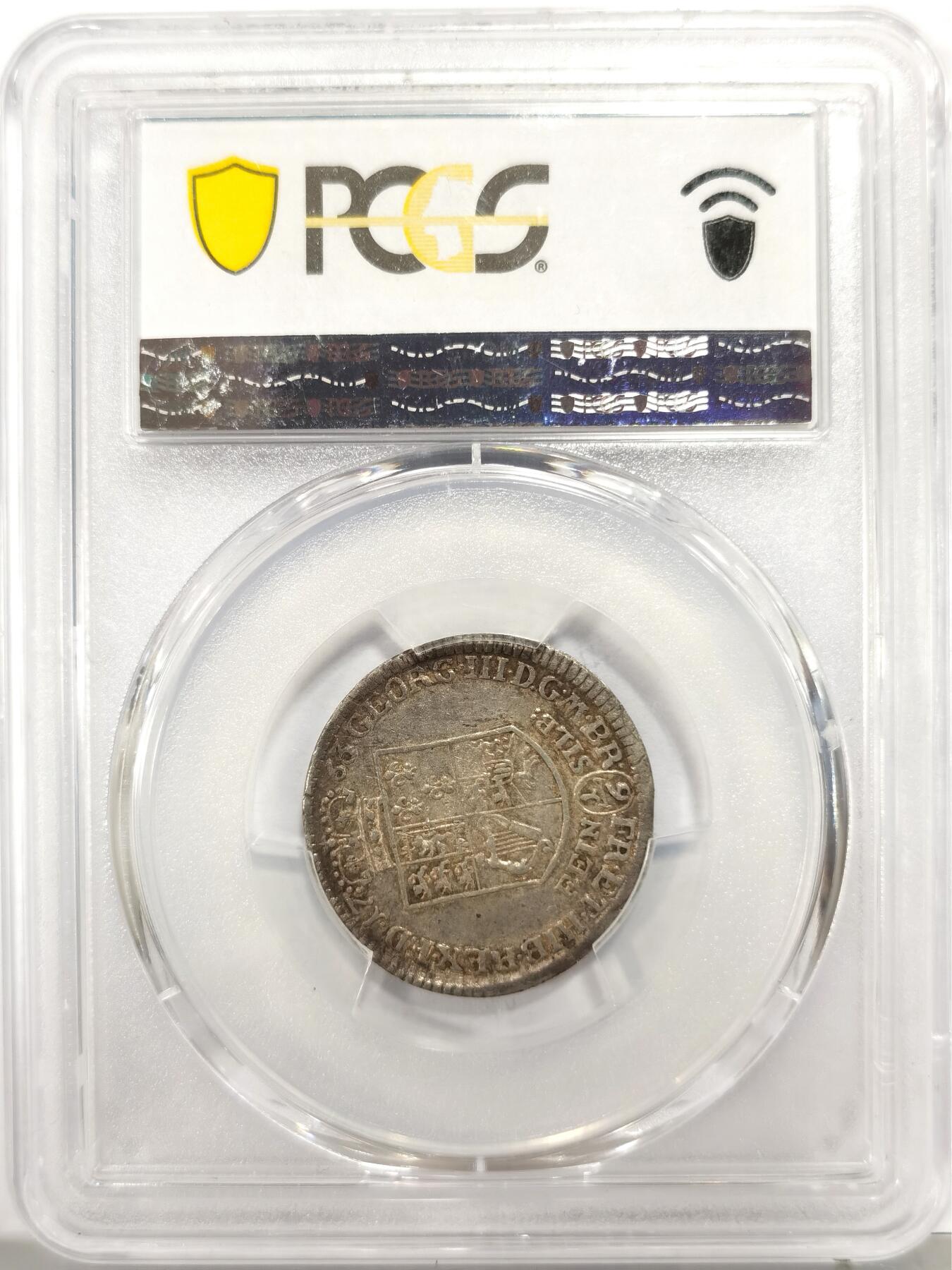 博洋堂“物美丰成”11月精品专场暨第145期（全场包邮） PCGS AU55 德国布伦瑞克-沃芬布特尔1763年野人6Mgr银币，唯一冠军分！