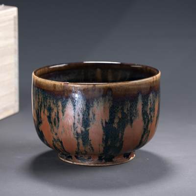日本大阪雅和auction 2025金秋競賣會第一期 - 宋 河南天目碗 尺寸:D:12 H:8cm 備註:木箱