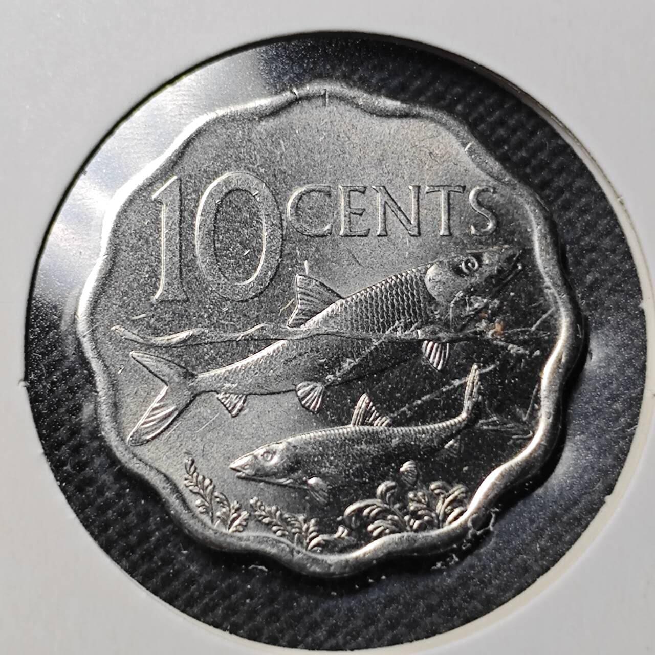 KK钱币收藏小铺  第364场  2月预留时间 周末发货  巴哈马10分 好品