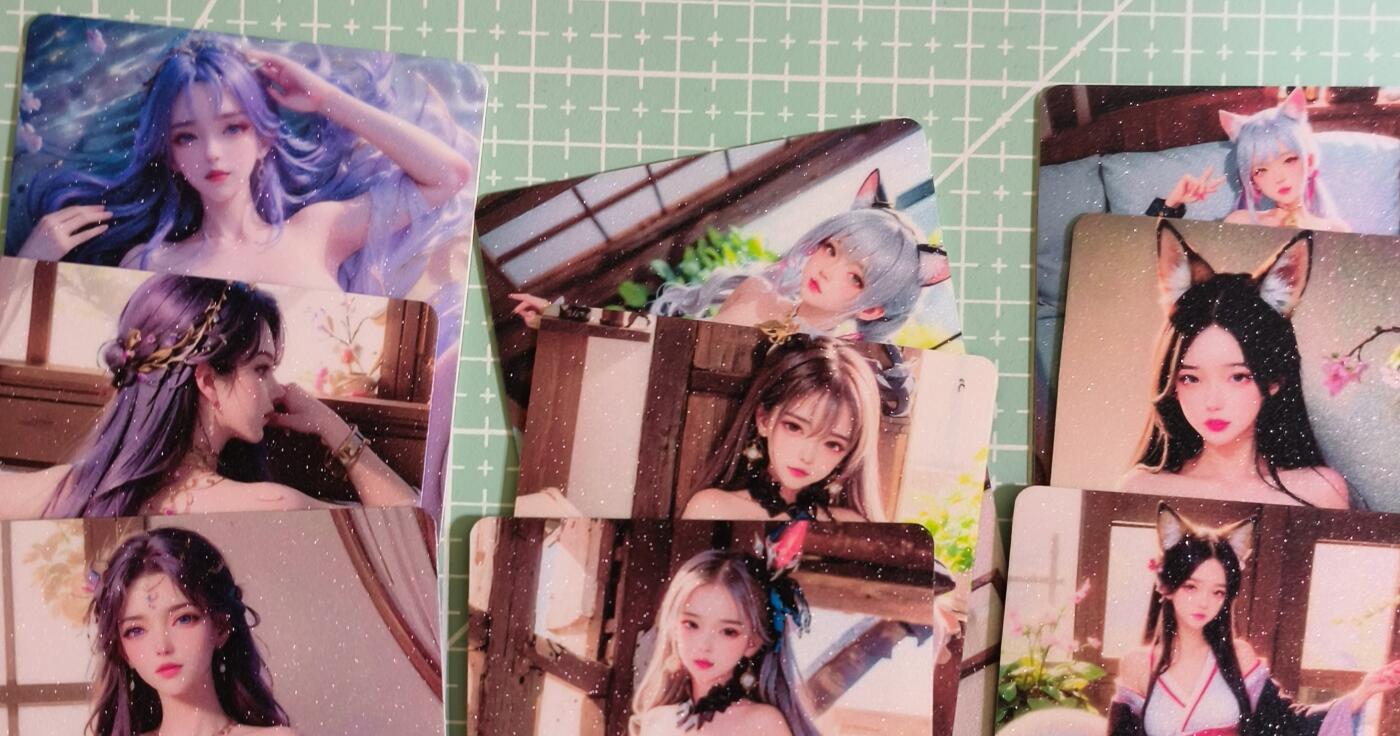 C先生卡牌 第15期 元集纪·刷子签·罐儿签·毒瘤签(持续收拍品中...) 【磨砂】自制卡《国漫角色4》双面 艺术卡 9张