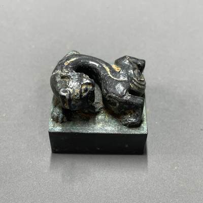 日本大阪雅和auction 2025金秋競賣會第一期 - 戰國 螭龍紋印 尺寸:L:3 W:3 H:2.6cm