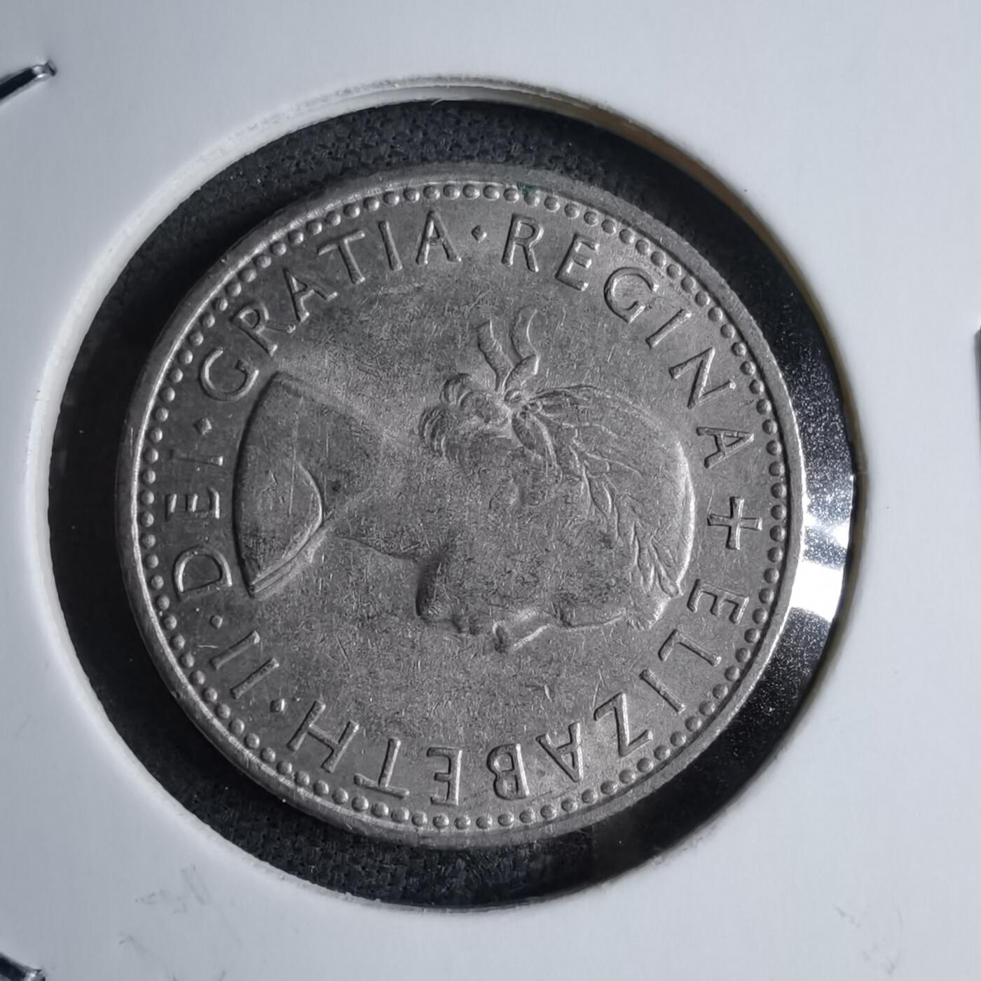 沼泽如烟--第890场 英国1965年6便士