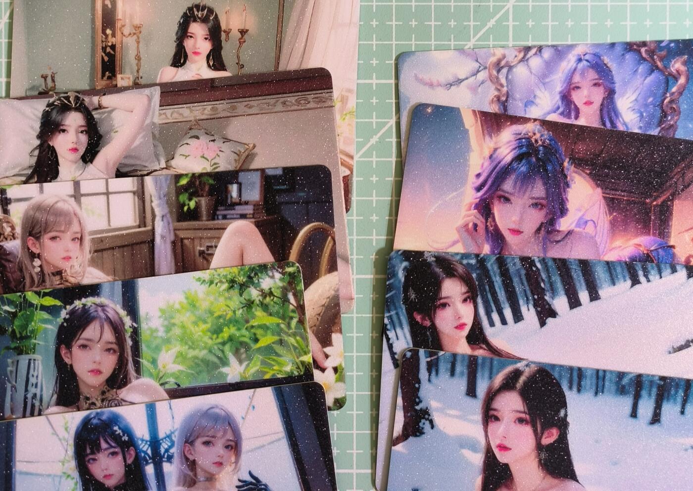 C先生卡牌 第15期 元集纪·刷子签·罐儿签·毒瘤签(持续收拍品中...) 【磨砂】自制卡《国漫角色1》双面 艺术卡 9张