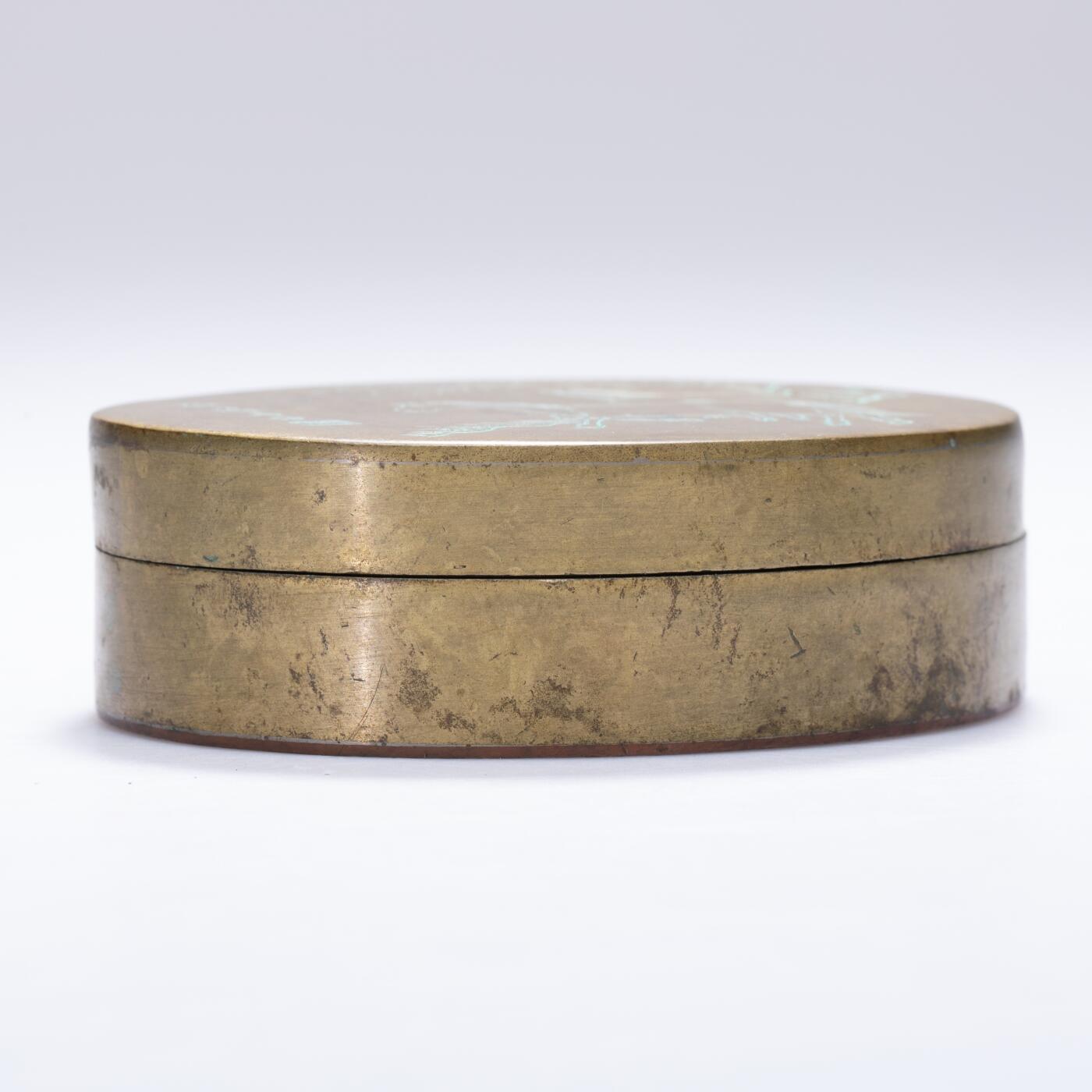 日本大阪雅和auction 2025金秋競賣會第一期 銅 馬晉款駿馬墨盒 尺寸:W:9 H:3cm