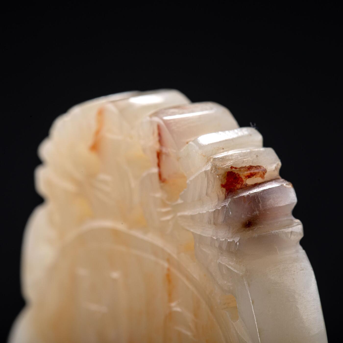 日本大阪雅和auction 2025金秋競賣會第一期 清 干支紋玉蟬 尺寸:L:6.2 W:4cm