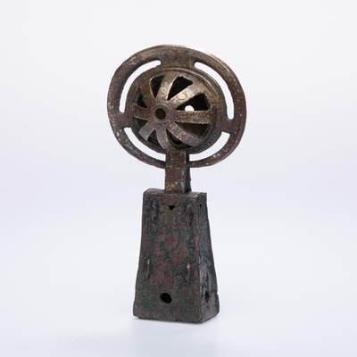 日本大阪雅和auction 2025金秋競賣會第一期 - 西周 鑾鈴 尺寸:W:8.5 H:16cm