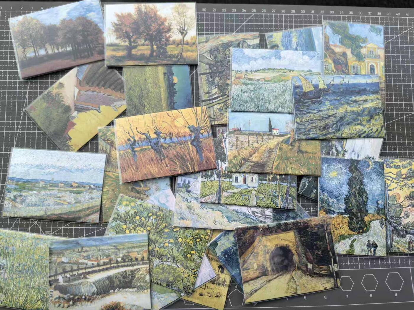 龙虎卡牌第六二场 百里霸场 （无佣金，周六结拍，欢迎送拍） 27张不重复 世界名画-风景类