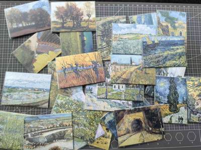 龙虎卡牌第六二场 百里霸场 （无佣金，周六结拍，欢迎送拍） - 27张不重复 世界名画-风景类