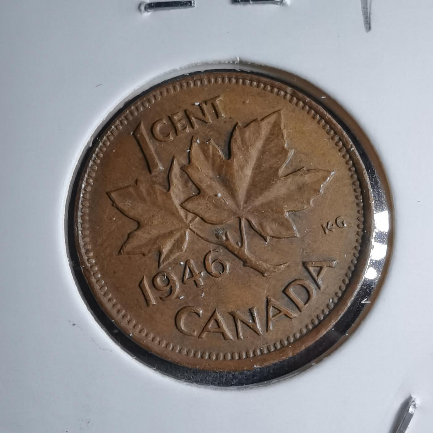 沼泽如烟--第890场 加拿大1946年一分